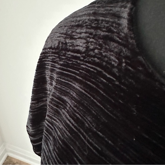 NWT Sz 6 & OTHER STORIES Black Velvet Open Back Midi Dress - Picture 3 of 11